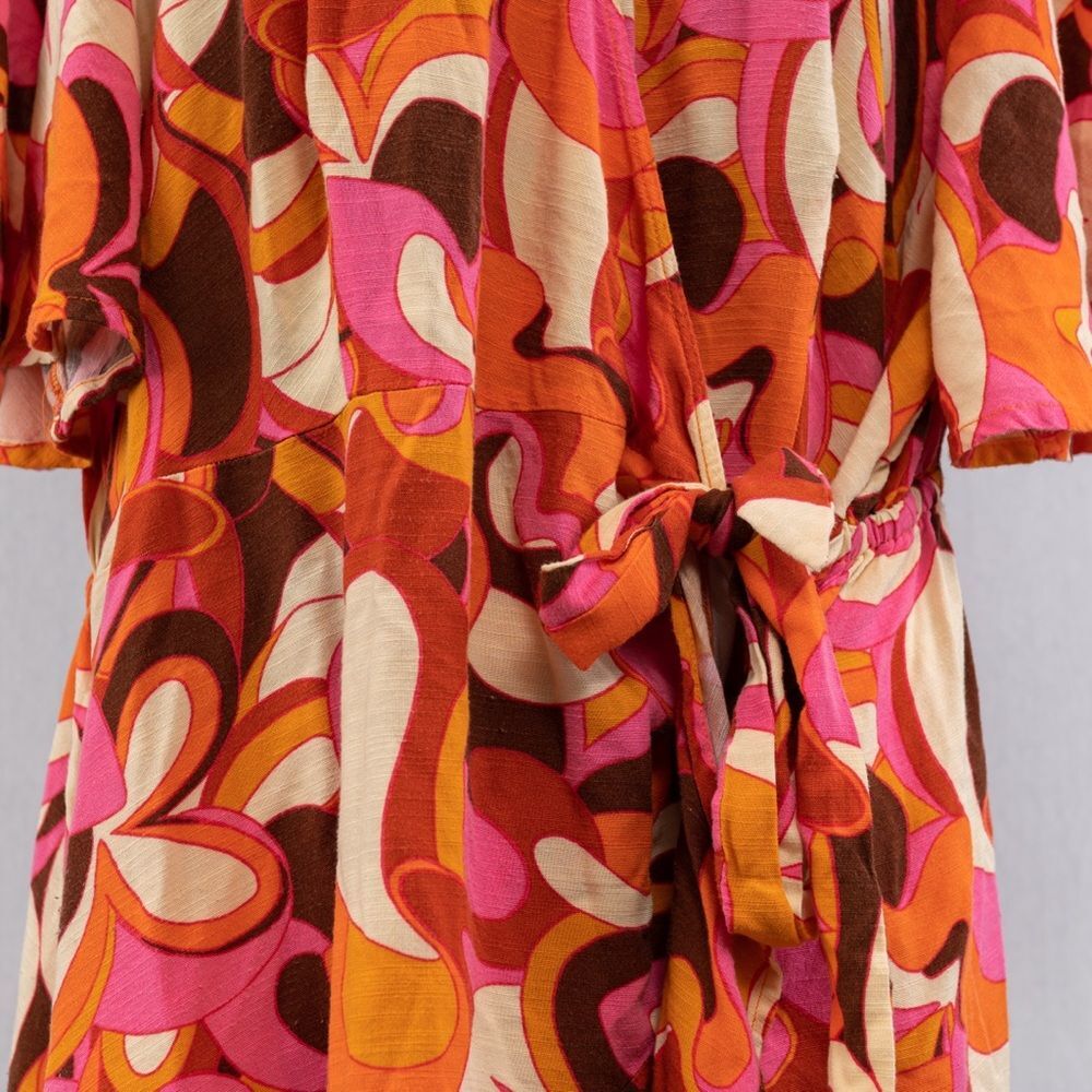 Ava & Viv Multicolored Wrap Romper Size 2x - image 5